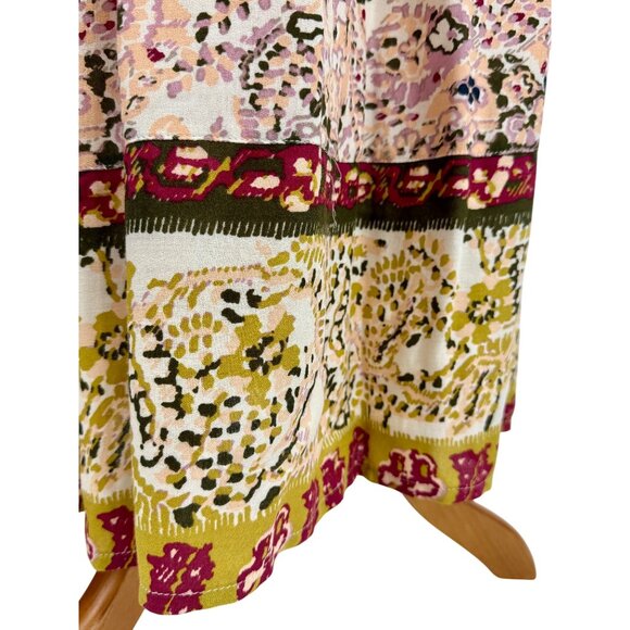 NWT Free People Floral Flowy Maxi Dress | Boho Coastal Cowgirl Tumblr Whimsigoth - Picture 5 of 16